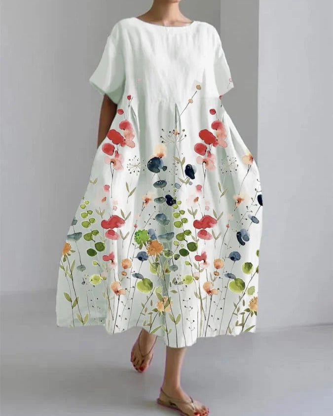 Winifred - Effortless Floral Maxi Dress for Relaxed Summer Days