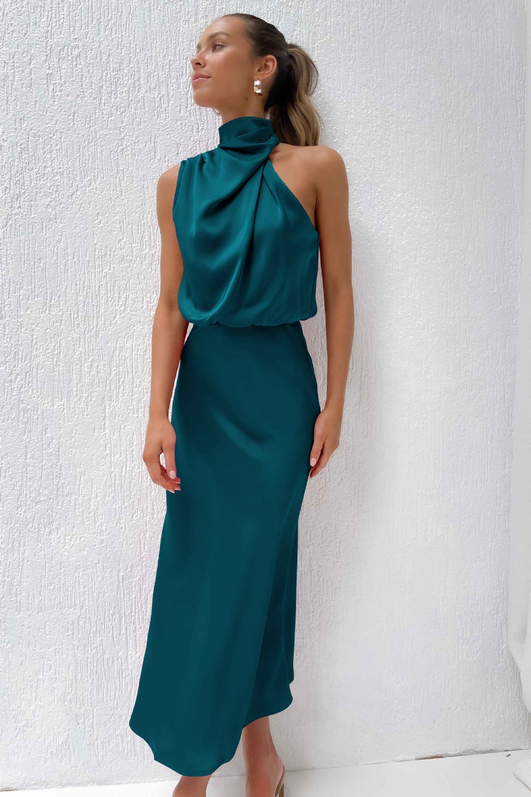 Tabitha - Halter Neck Long Dress