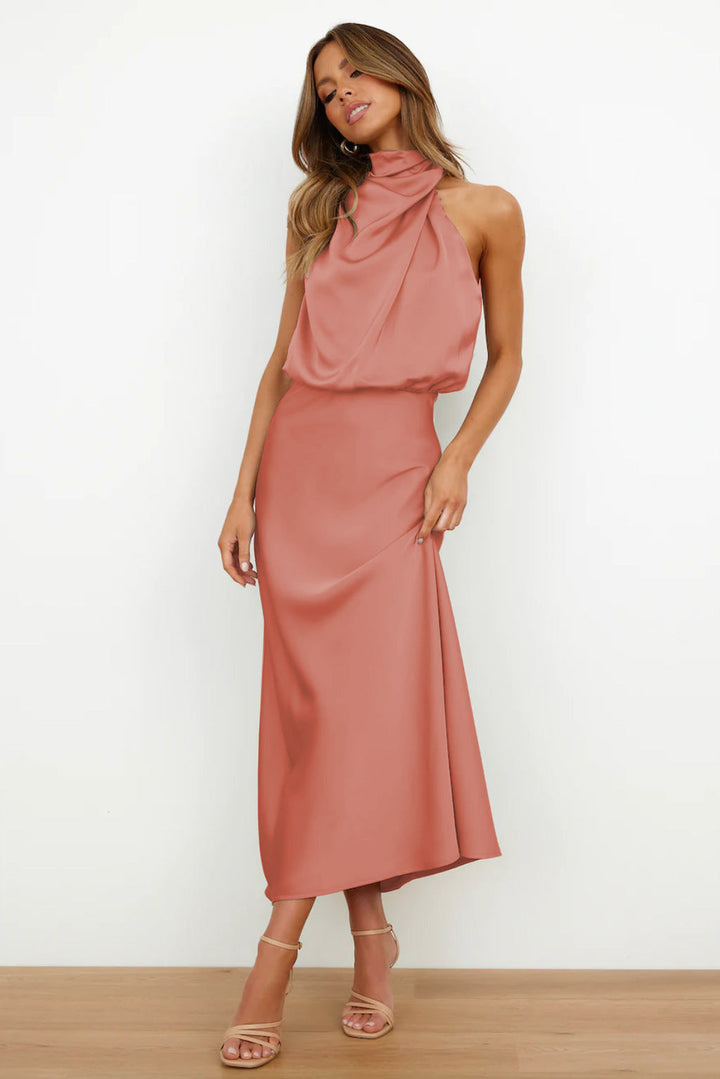Tabitha - Halter Neck Long Dress