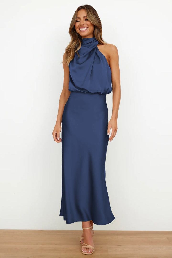Tabitha - Halter Neck Long Dress