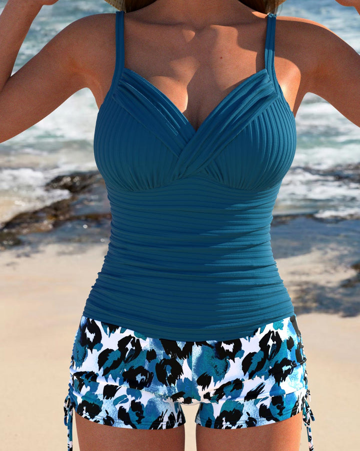 Marion - Elegant Leopard Tankini Set
