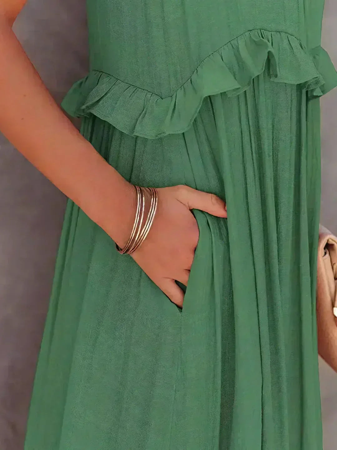 Thea - Maxi Ruffle Halter Dress (Limited Stock Available)