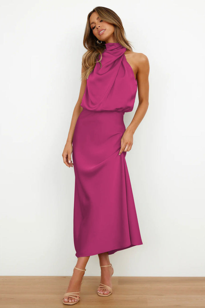 Tabitha - Halter Neck Long Dress