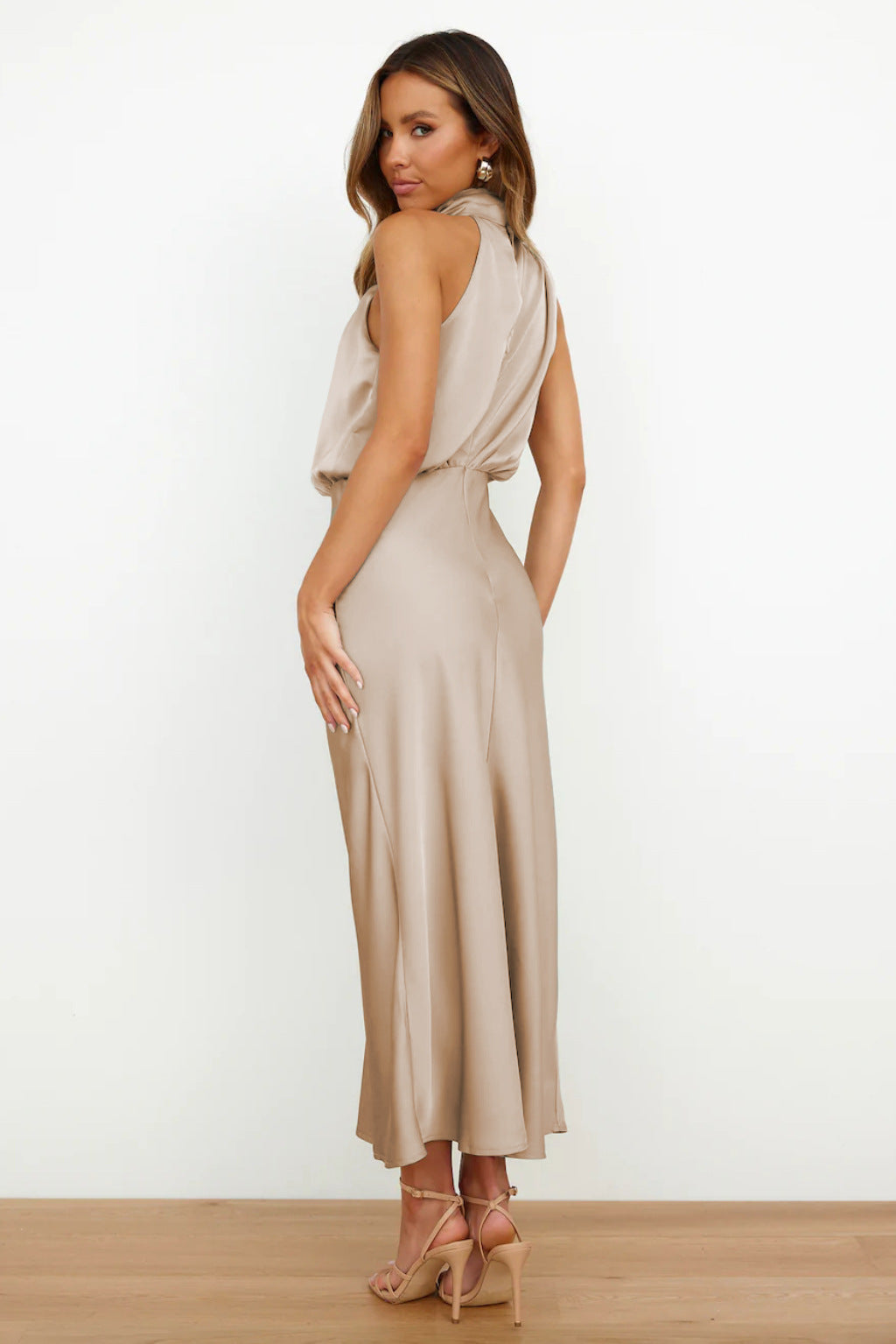 Tabitha - Halter Neck Long Dress