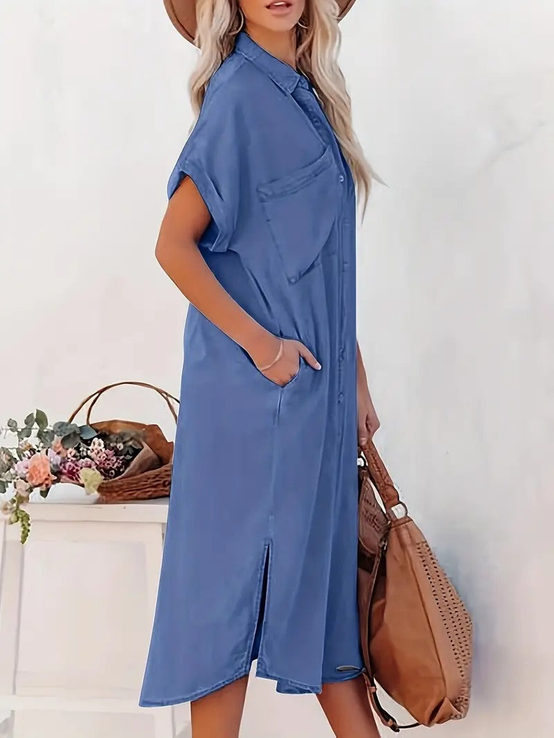 Beatrice - Pocketed Shirt Dress