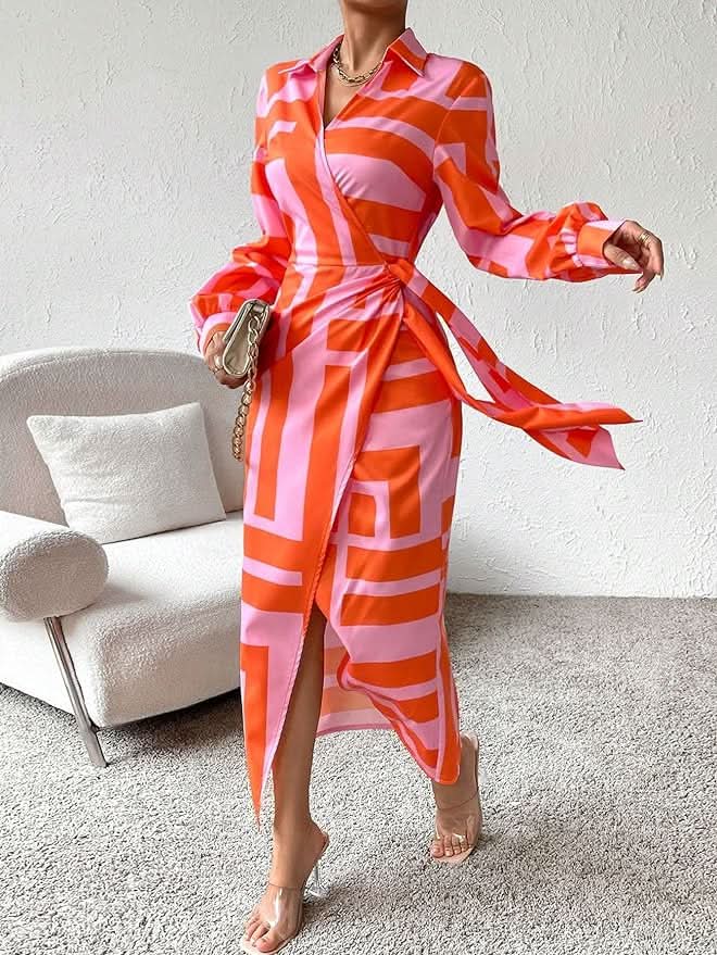 Agatha - Printed Wrap Dress