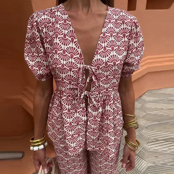Gwendolyn - Stylish Summer Two-Piece Ensemble