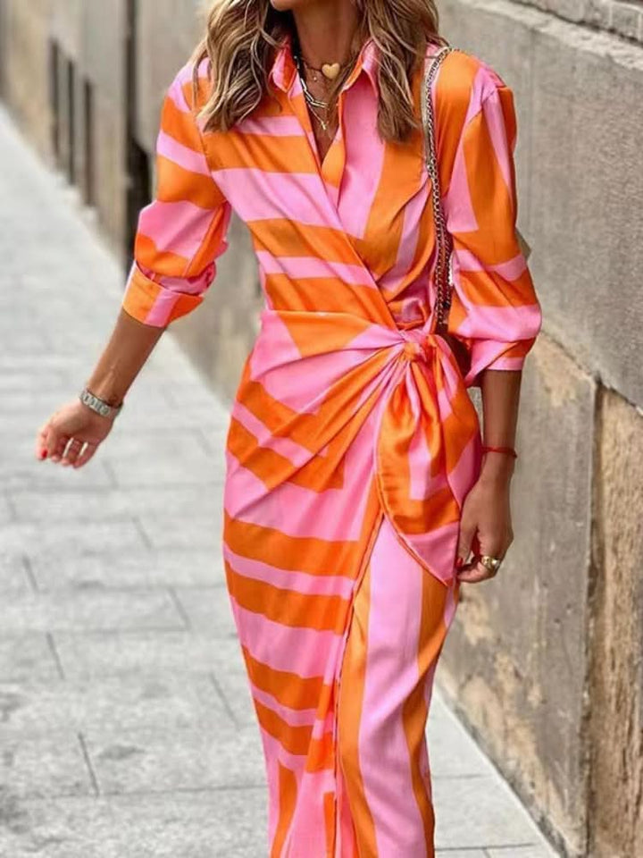 Agatha - Printed Wrap Dress