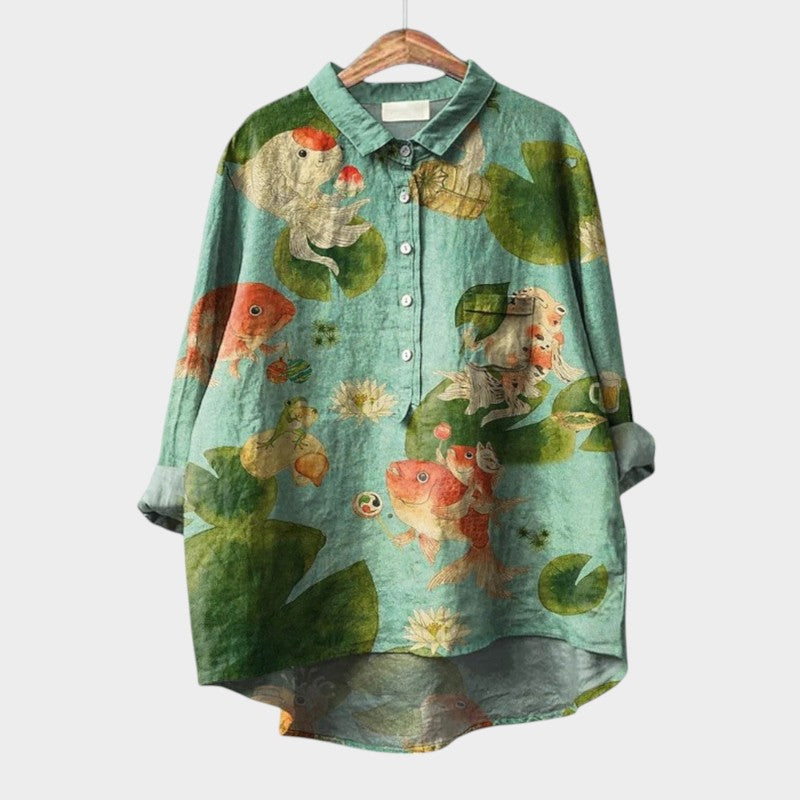 Zara - Breezy Floral Blouse