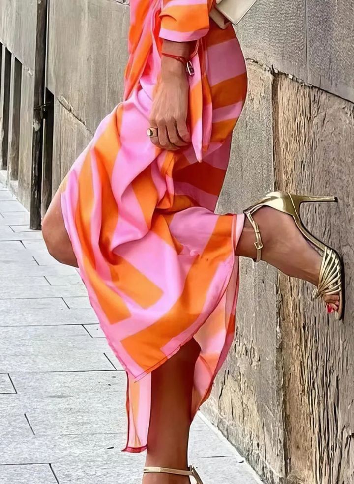Agatha - Printed Wrap Dress