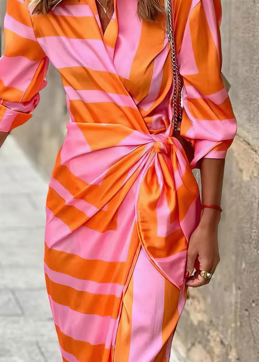 Agatha - Printed Wrap Dress