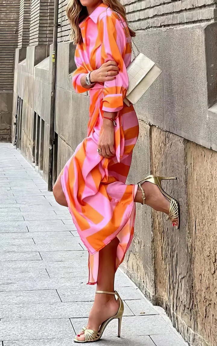 Agatha - Printed Wrap Dress