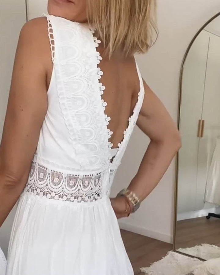 Clara - V-Neck Lace Dress (Limited Stock Available)