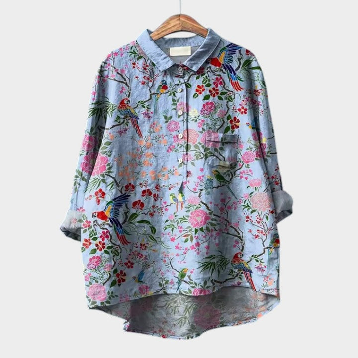 Zara - Breezy Floral Blouse