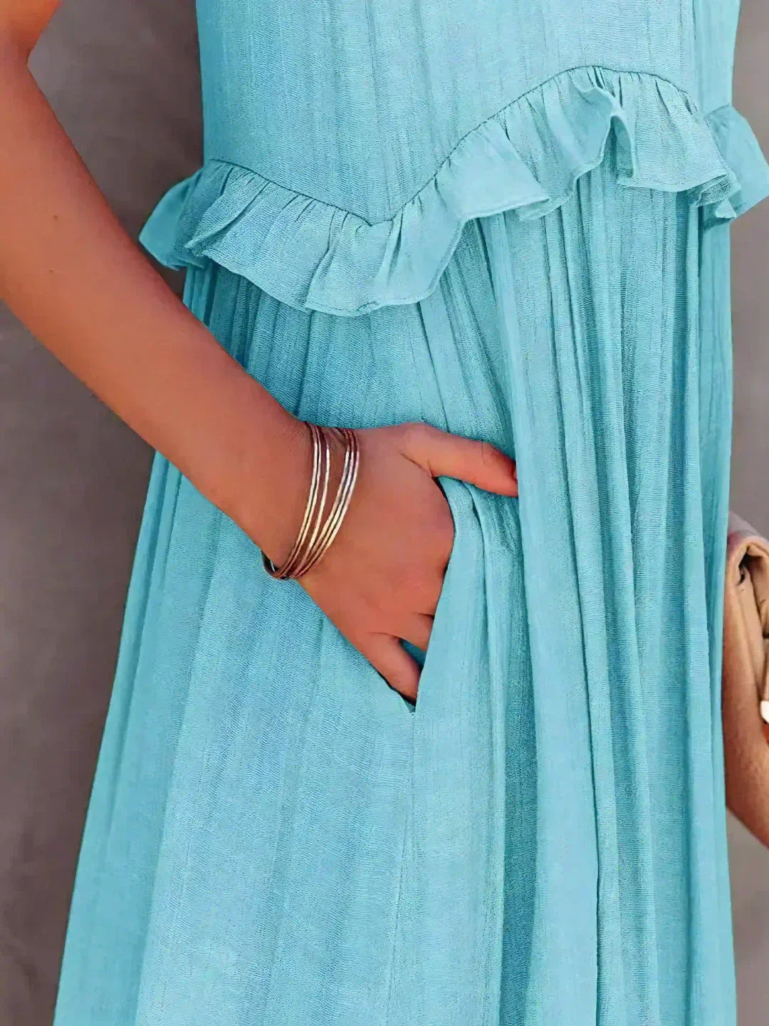 Thea - Maxi Ruffle Halter Dress (Limited Stock Available)