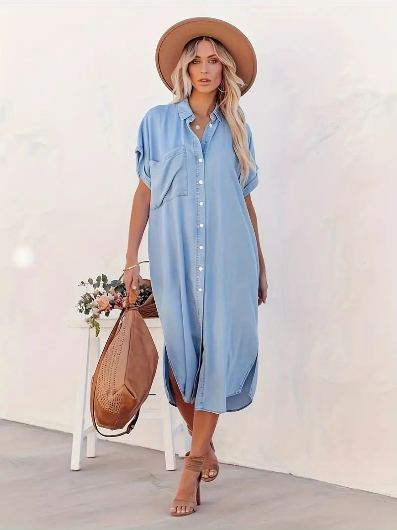 Beatrice - Pocketed Shirt Dress