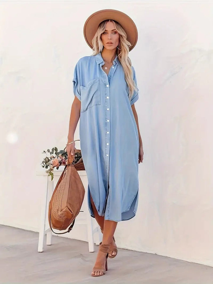 Beatrice - Pocketed Shirt Dress