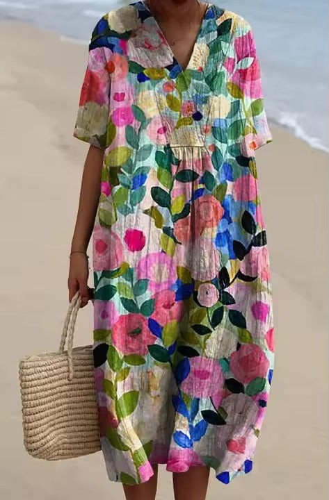 Catherine – Elegant Floral Dress