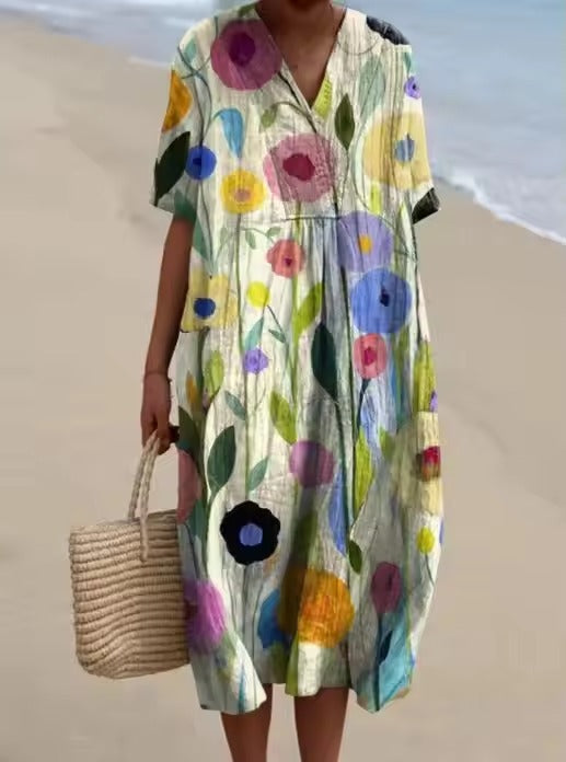 Catherine – Elegant Floral Dress