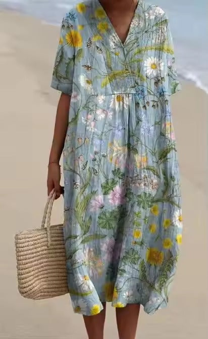 Catherine – Elegant Floral Dress