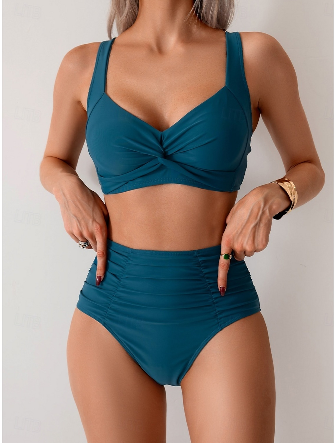 Rosemary - Ruched Fabric Bikini