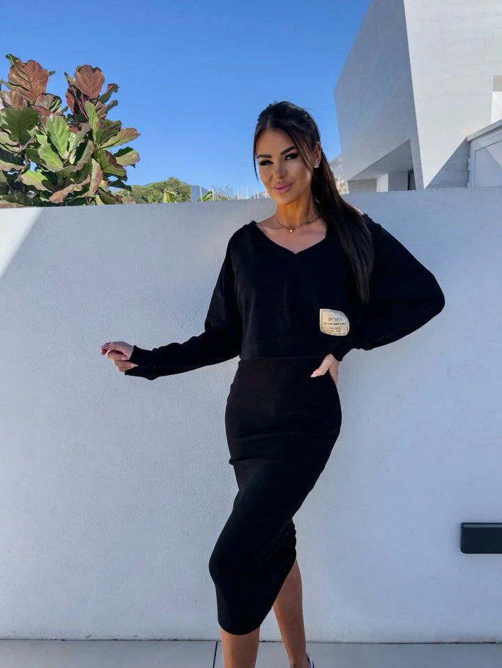 Lucinda – Relaxed Fit Dress & Sweatshirt Combo