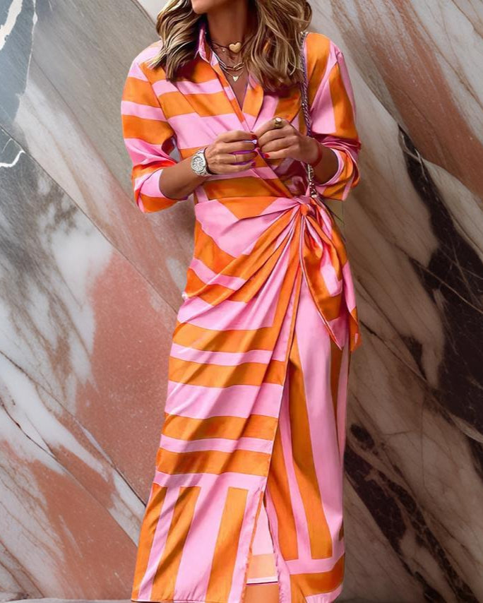 Agatha - Printed Wrap Dress
