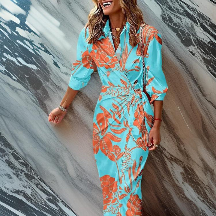 Agatha - Printed Wrap Dress